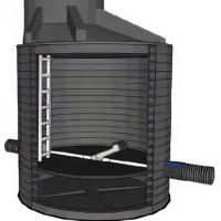 Колодец канализационный пластиковый тройниковый