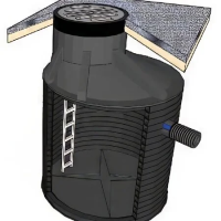 Дождеприемный колодец для ливневой канализации