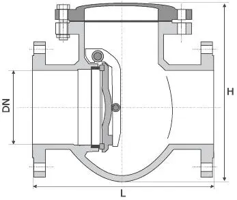 19ч16бр клапан обратный поворотный фланцевый