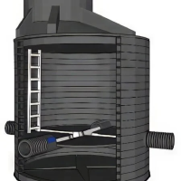 Колодец для ливневой канализации крестовинный