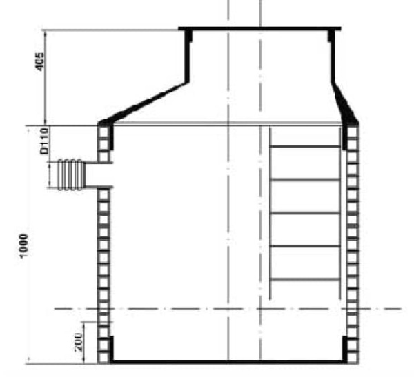 Дождеприемный колодец для ливневой канализации