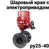 Кран шаровый с электроприводом 220в