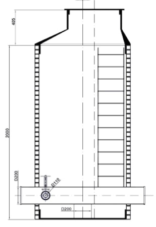 Водопроводный колодец пластиковый